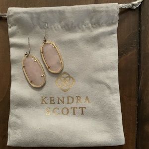 Kendra Scott Rose Quartz Elle Earrings